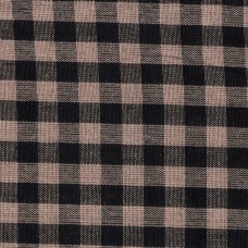 Homespun Fabric - Gingham Check - Black